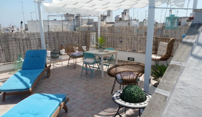 One bedroom house with sea view furnished terrace and wifi at Ostuni 5 km away from the beach